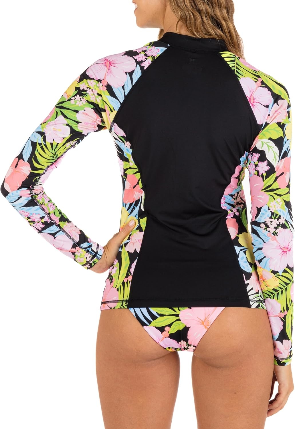 Hurley Womens Rash Guard TopRash Guard Shirt(Sunset District)