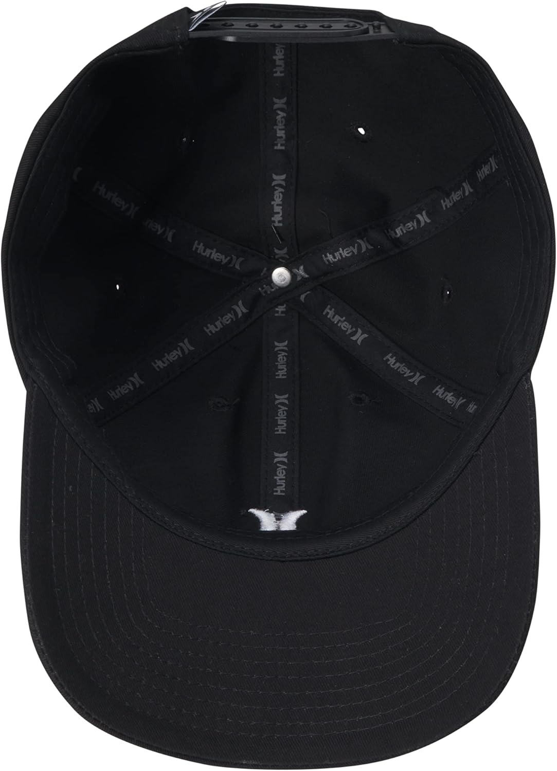 Hurley Women’s Baseball Cap – Curved Brim Mom Iconic Trucker Hats for Women(Black/White)