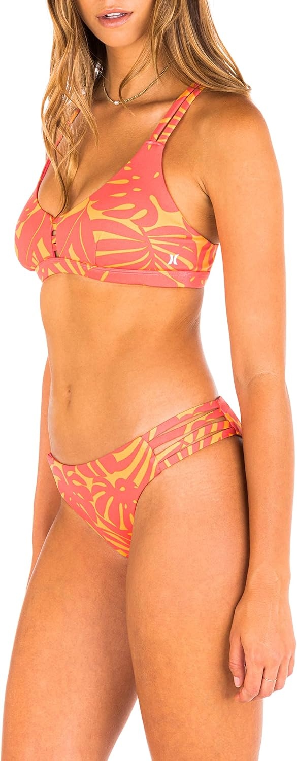 Hurley Women’s Standard Bikini Surf Top(Beach Break)
