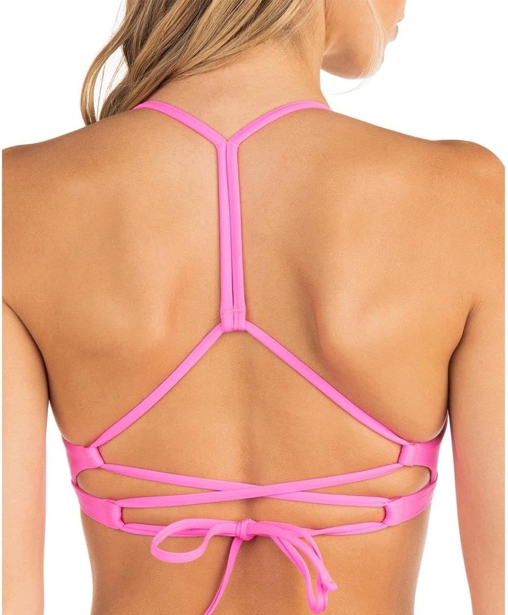 Hurley Women’s Adjustable Bikini Top(Pink Punch)
