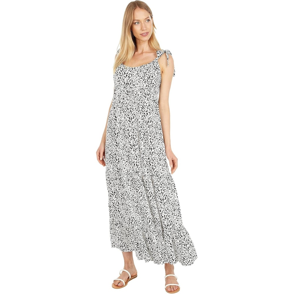 Hurley Womes Tiered Maxi Dress(Animal Print)