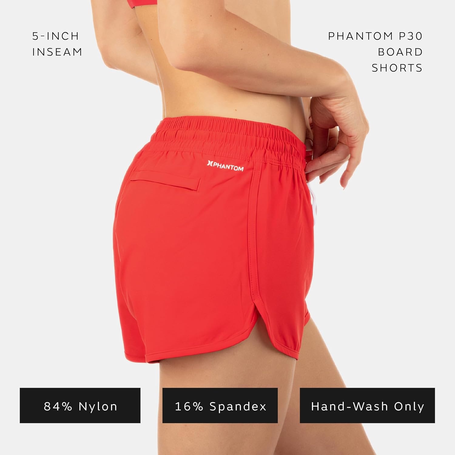 Hurley Women’s Phantom Boardshort(Red Pepper)