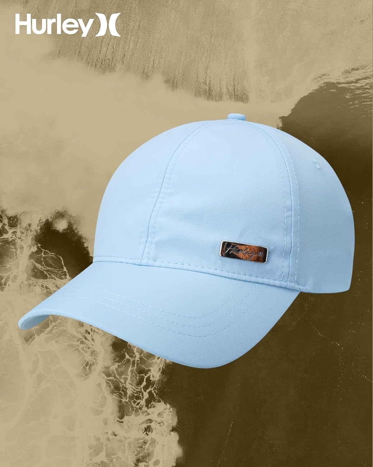 Hurley Women’s Baseball Cap – Casual Snap-Back Curved Trucker Hats for Women – Classic One Size Womens’ Trucker Baseball Hat(Aura)