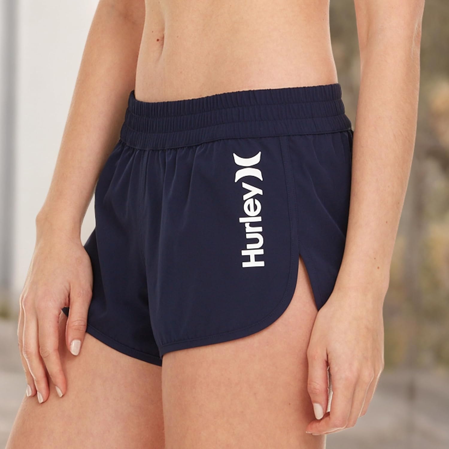 Hurley 3″ Swim Board Shorts for Women, Swim Shorts Women, Swimming Bottoms(Navy)