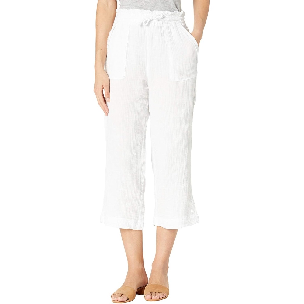 Hurley Womens Naturals Tide Up Crop Pant(White)