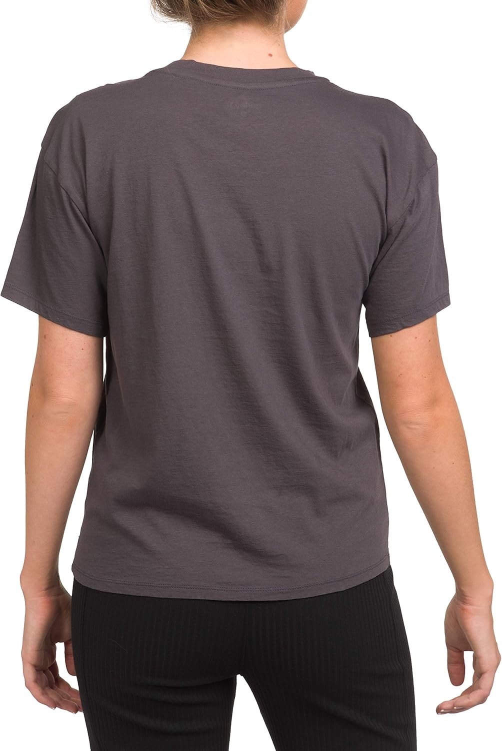 Hurley Womens Cabana Stripe Washed Girlfriend Crew(Thunder Grey)