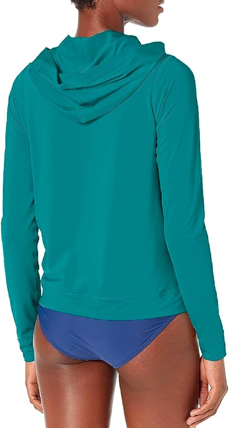 Hurley Women’s Hoodie Zip Rashguard(Emerald)