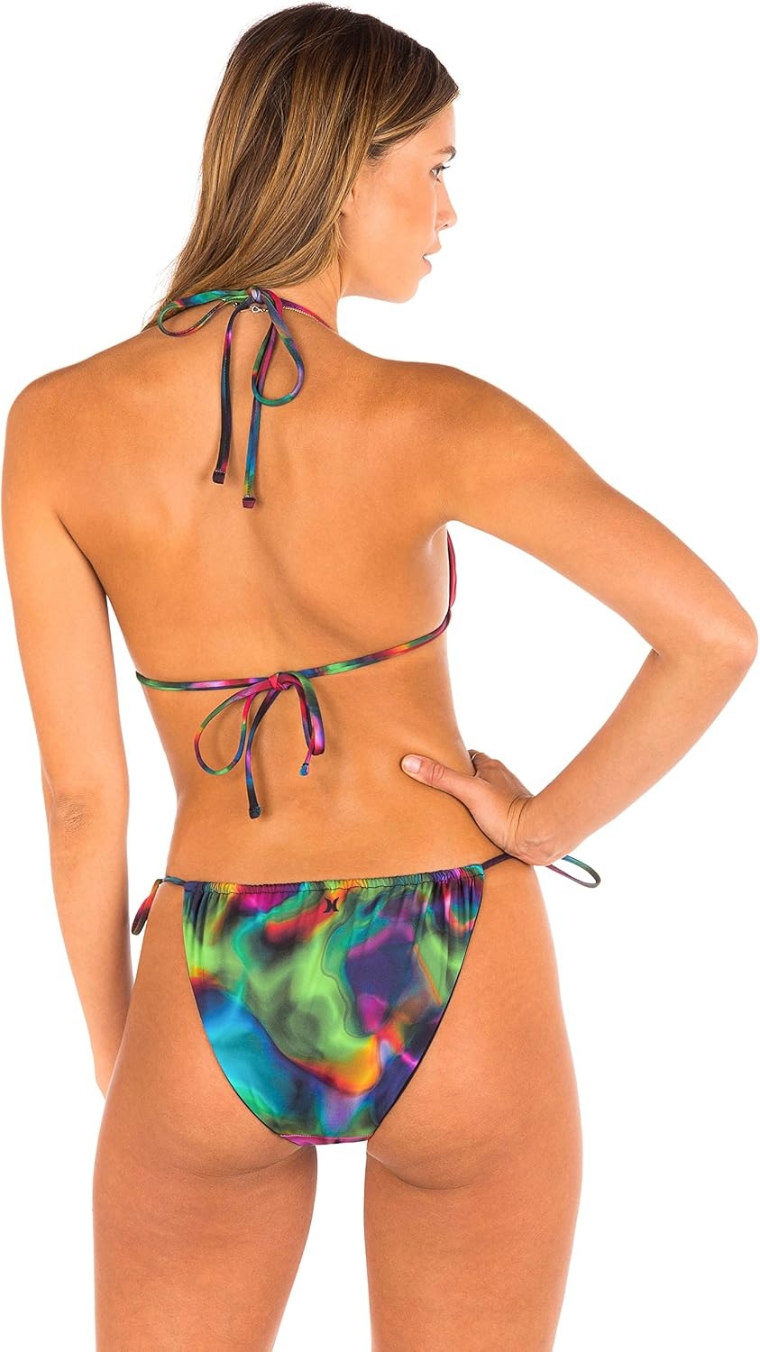 Hurley Women’s Slider Tie Side Cheeky Bottom(Nebula)