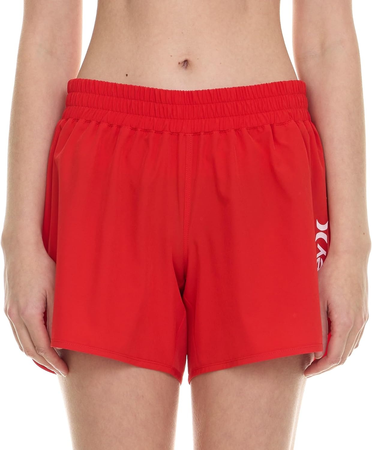 Hurley 5″ Swim Board Shorts for Women, Swim Shorts Women, Swimming Bottoms(Red)
