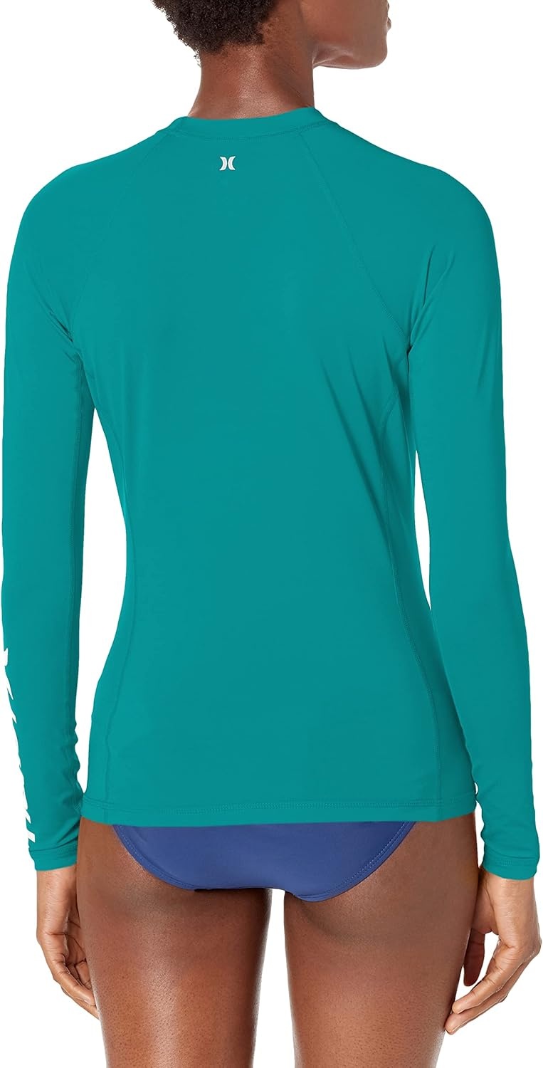 Hurley Womens OAO Long Sleeve Rashguard(Emerald)