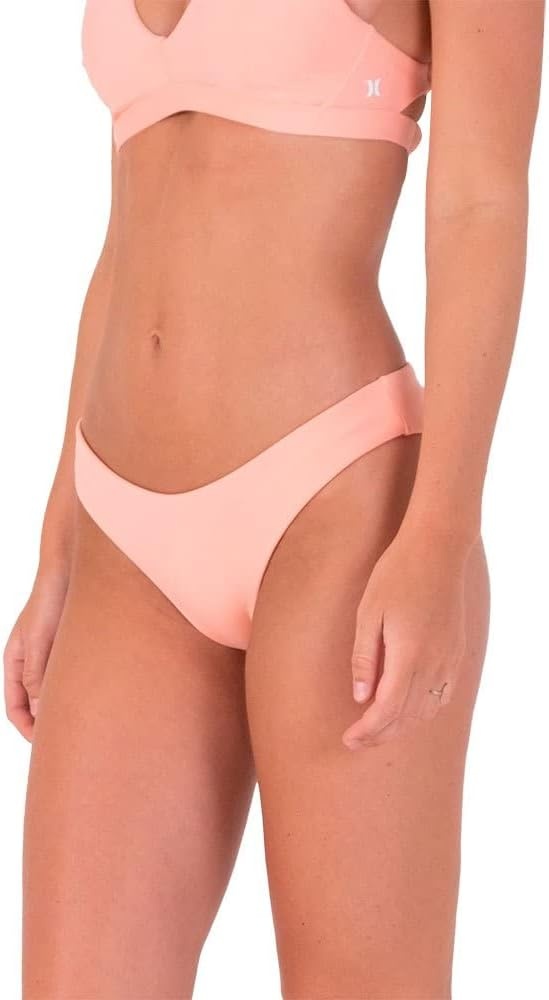 Hurley Women’s Moderate Bikini Bottom(Habanero Red)
