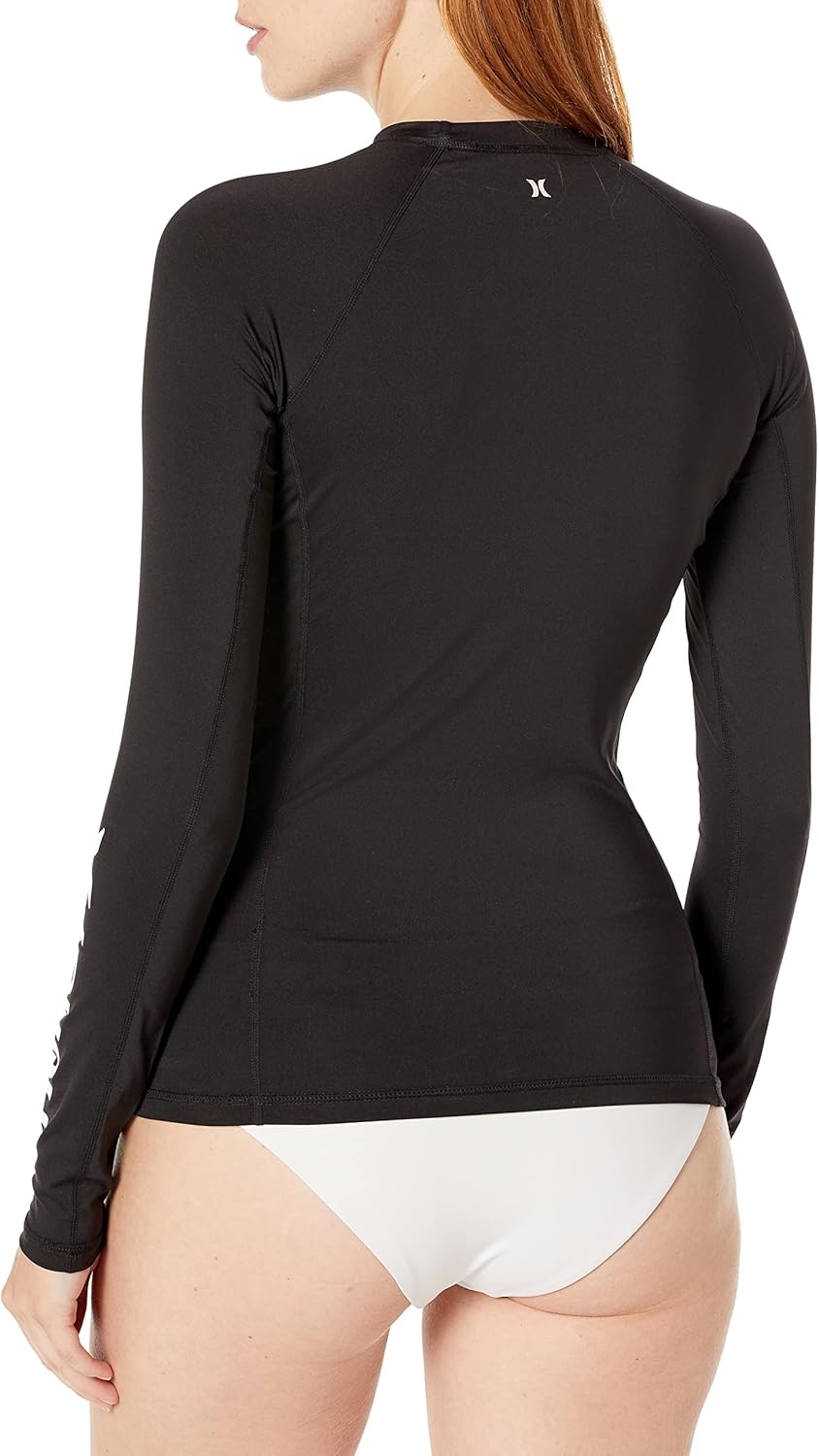 Hurley Womens OAO Long Sleeve Rashguard(Black)