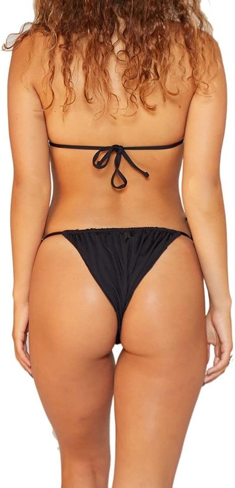 Hurley Women’s Slider Tie Side Cheeky Bottom(Black)