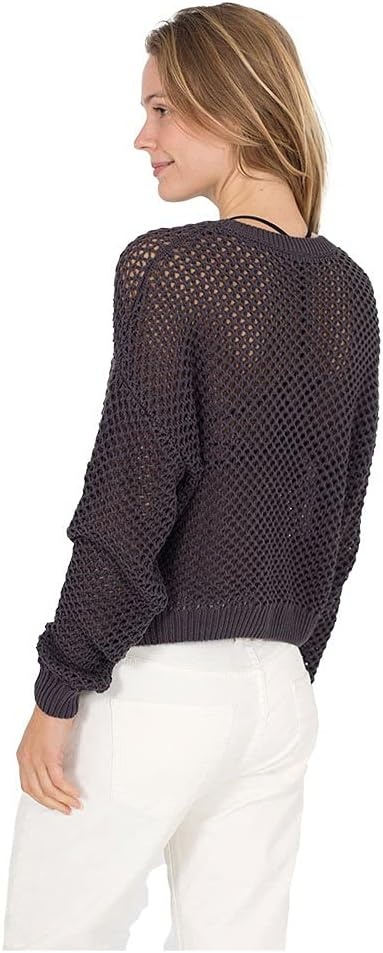 Hurley Womens Easy Open Knit Sweater(Thunder Grey)