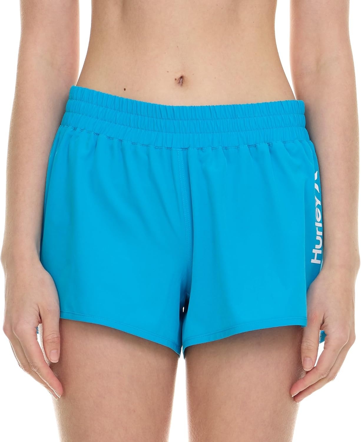 Hurley 3″ Swim Board Shorts for Women, Swim Shorts Women, Swimming Bottoms(Turquoise)
