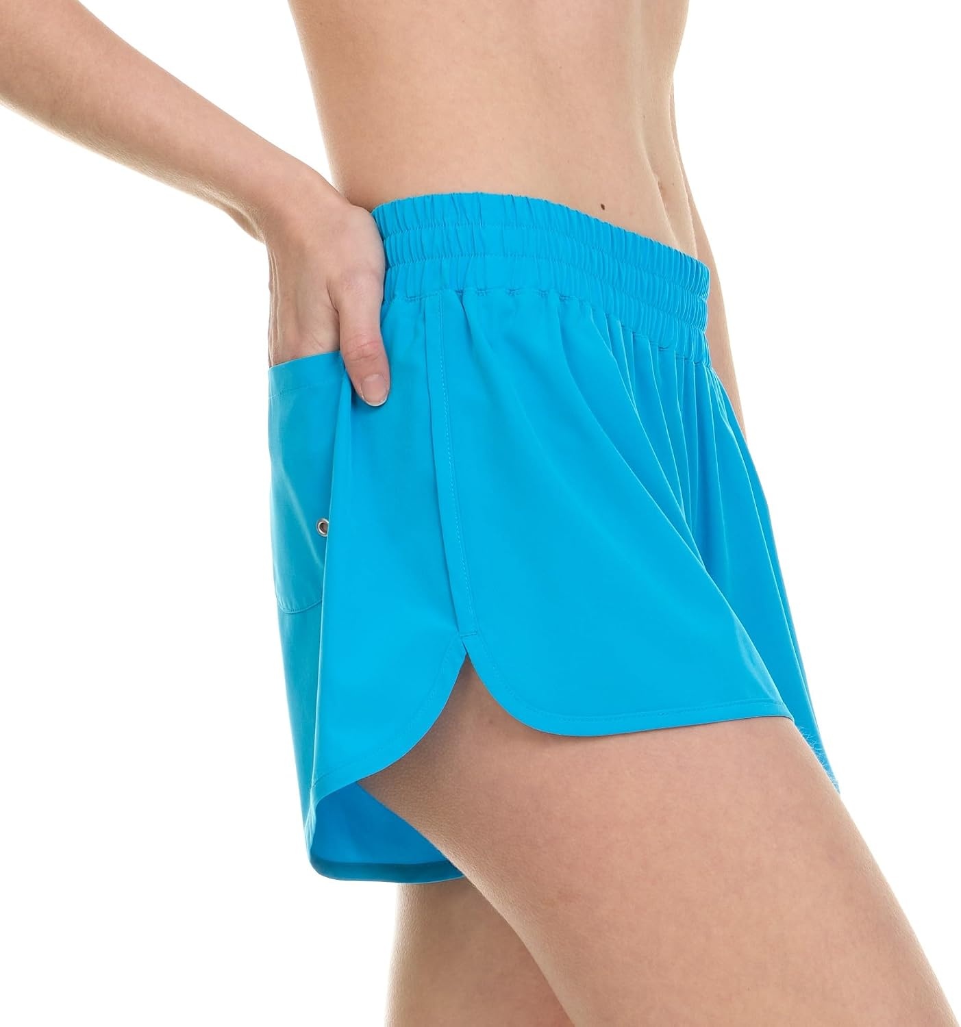 Hurley 3″ Swim Board Shorts for Women, Swim Shorts Women, Swimming Bottoms(Turquoise)