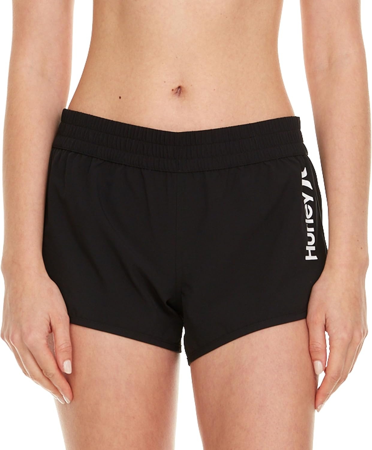 Hurley 3″ Swim Board Shorts for Women, Swim Shorts Women, Swimming Bottoms(Black)