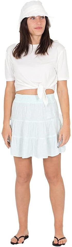 Hurley Womens Tiered Mini Skirt(Light Dew Kula)