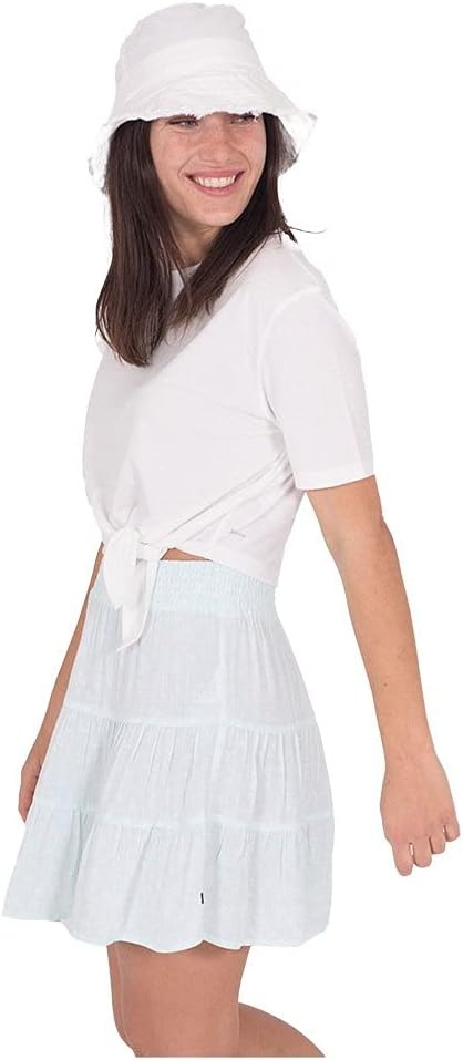 Hurley Womens Tiered Mini Skirt(Light Dew Kula)