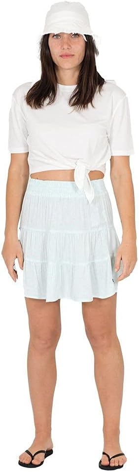 Hurley Womens Tiered Mini Skirt(Light Dew Kula)