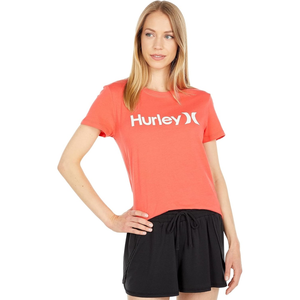 Hurley Womes OAO Classic Crew Tee(Cayenne)