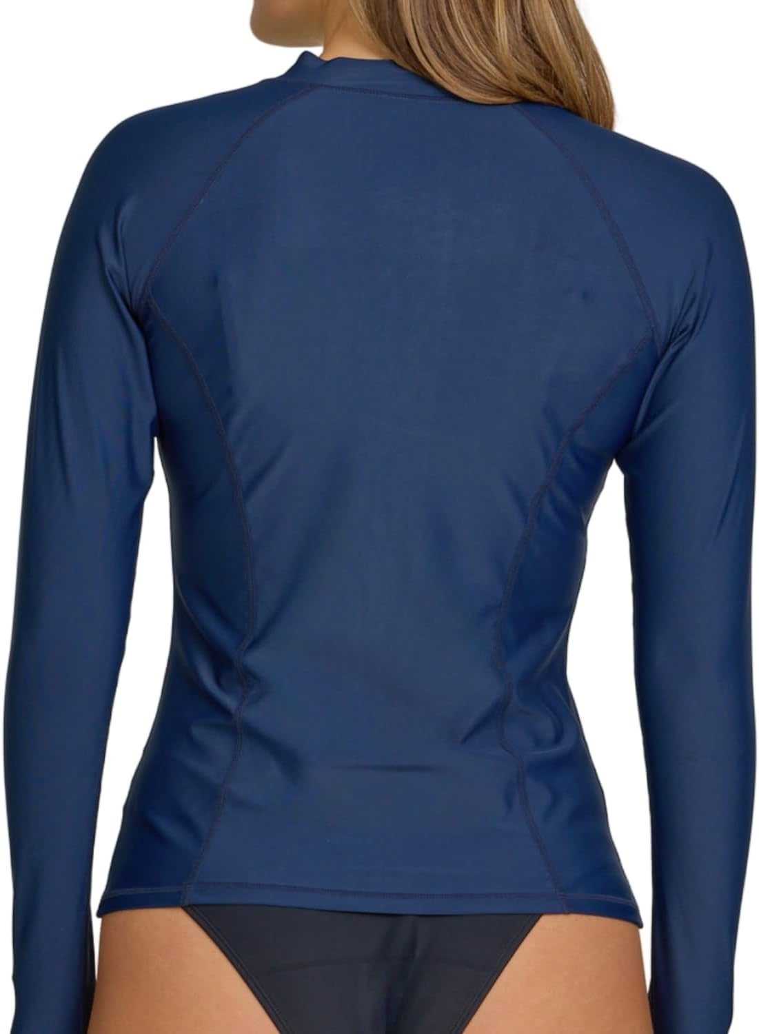 Hurley Rash Guard for Women, Womens Rash Guard Long Sleeve Shirts, Rashguard Swim Shirt Women UPF 50+ SPF & UV Protection(Blue Cove)