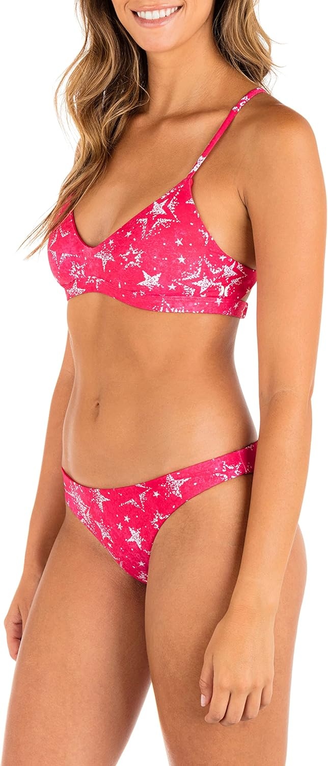 Hurley Women’s Moderate Bikini Bottom(Star Struck Reversible)