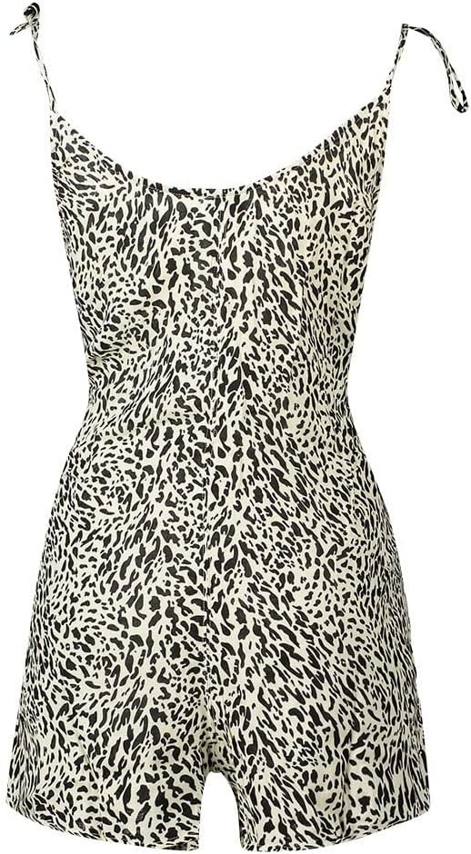 Hurley Womes Naturals Tie Strap Romper(Animal Print)