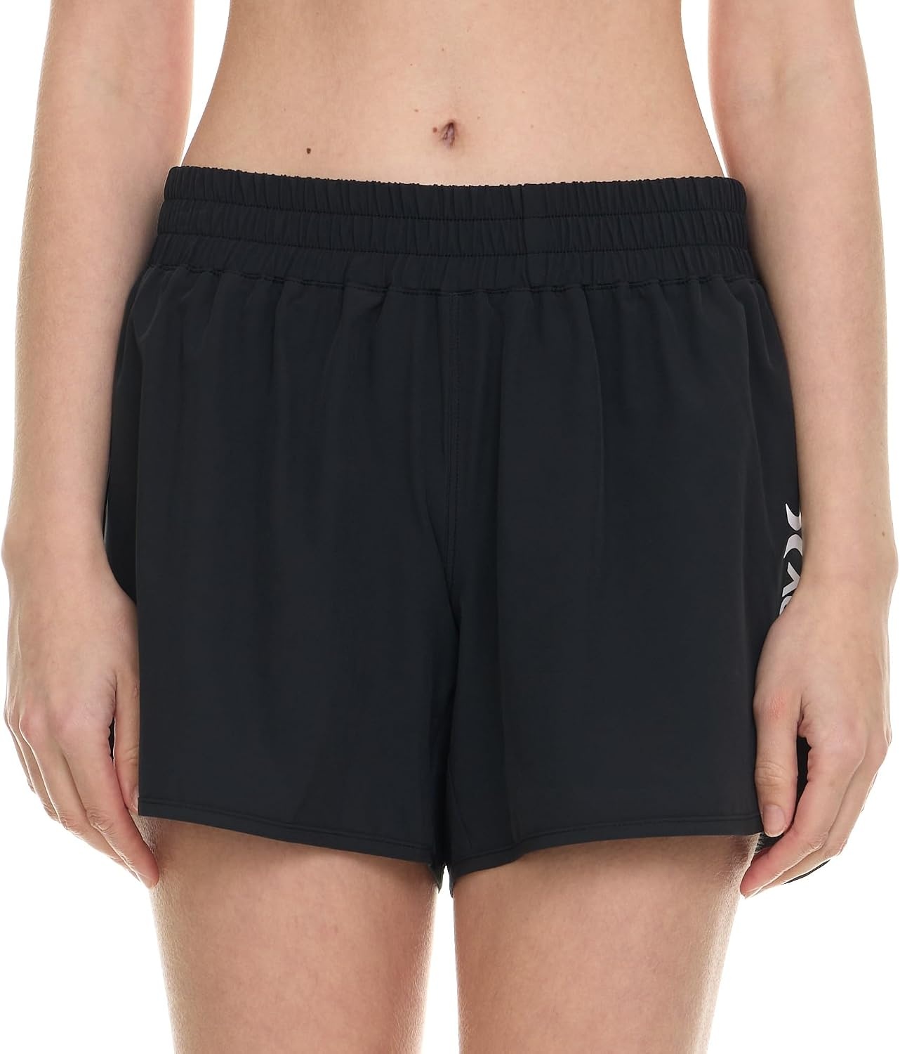 Hurley 5″ Swim Board Shorts for Women, Swim Shorts Women, Swimming Bottoms(Black)