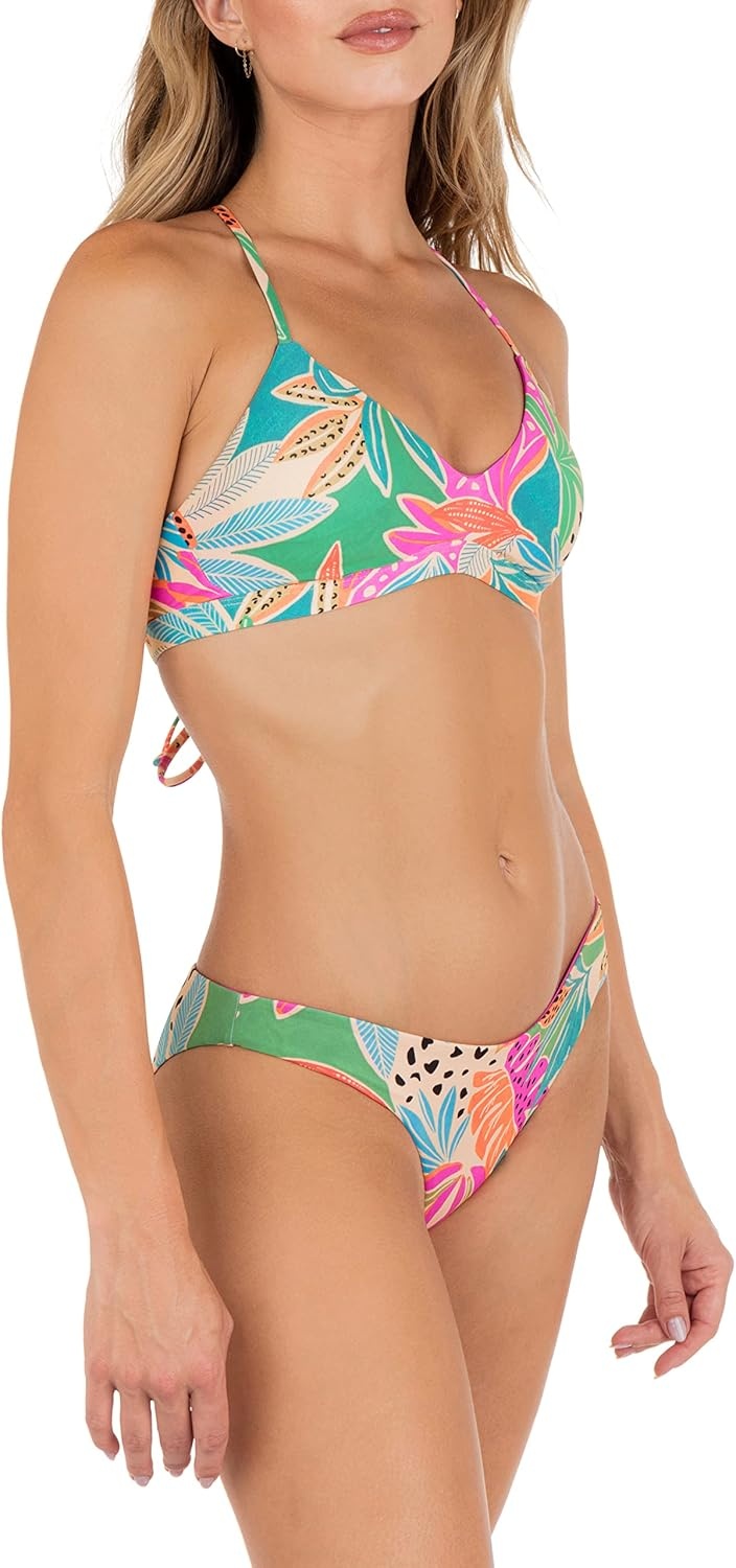 Hurley Women’s Moderate Bikini Bottom(Bahia Reversible)