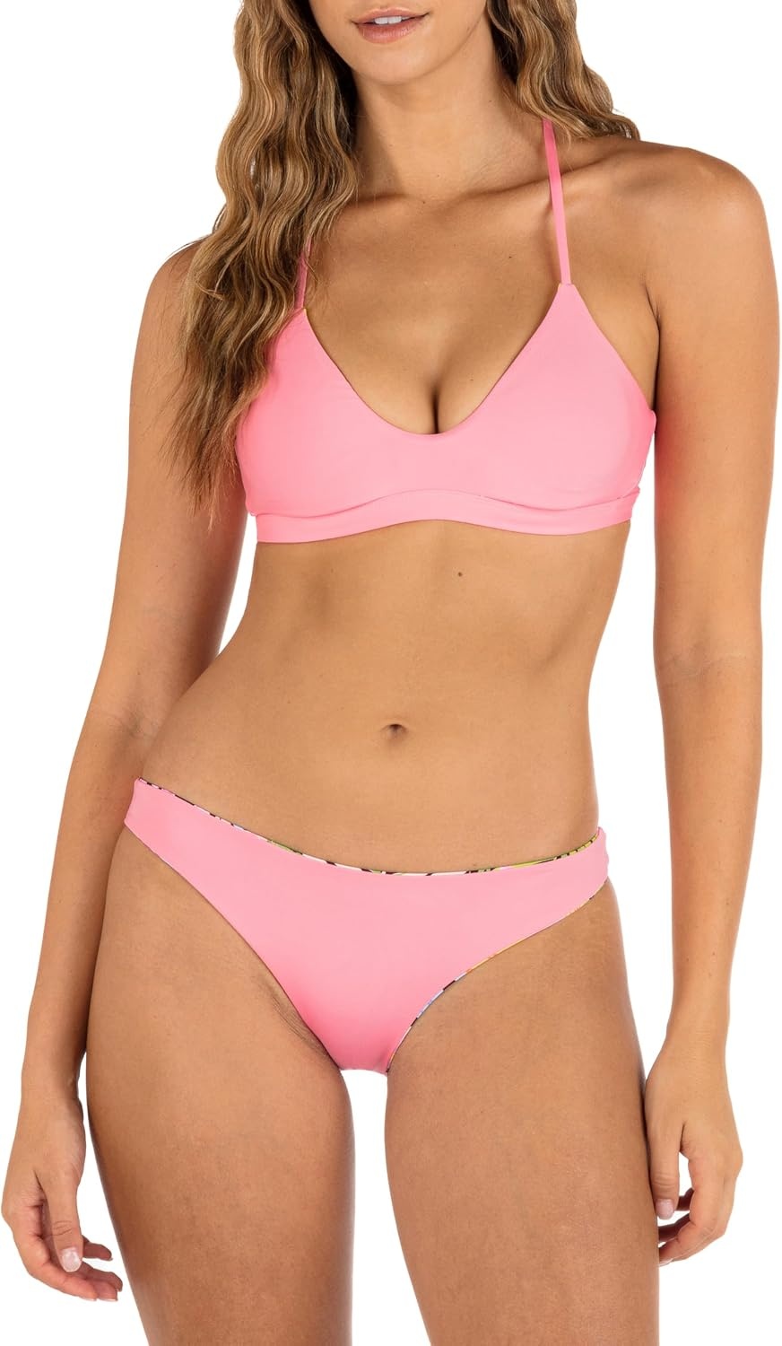 Hurley Women’s Moderate Bikini Bottom(Sunset District Reversible)