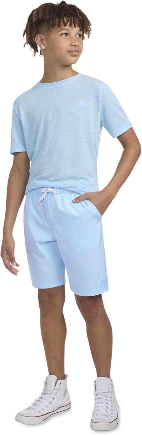 Hurley Boys H20-dri Pull on Shorts(Blue Ice)