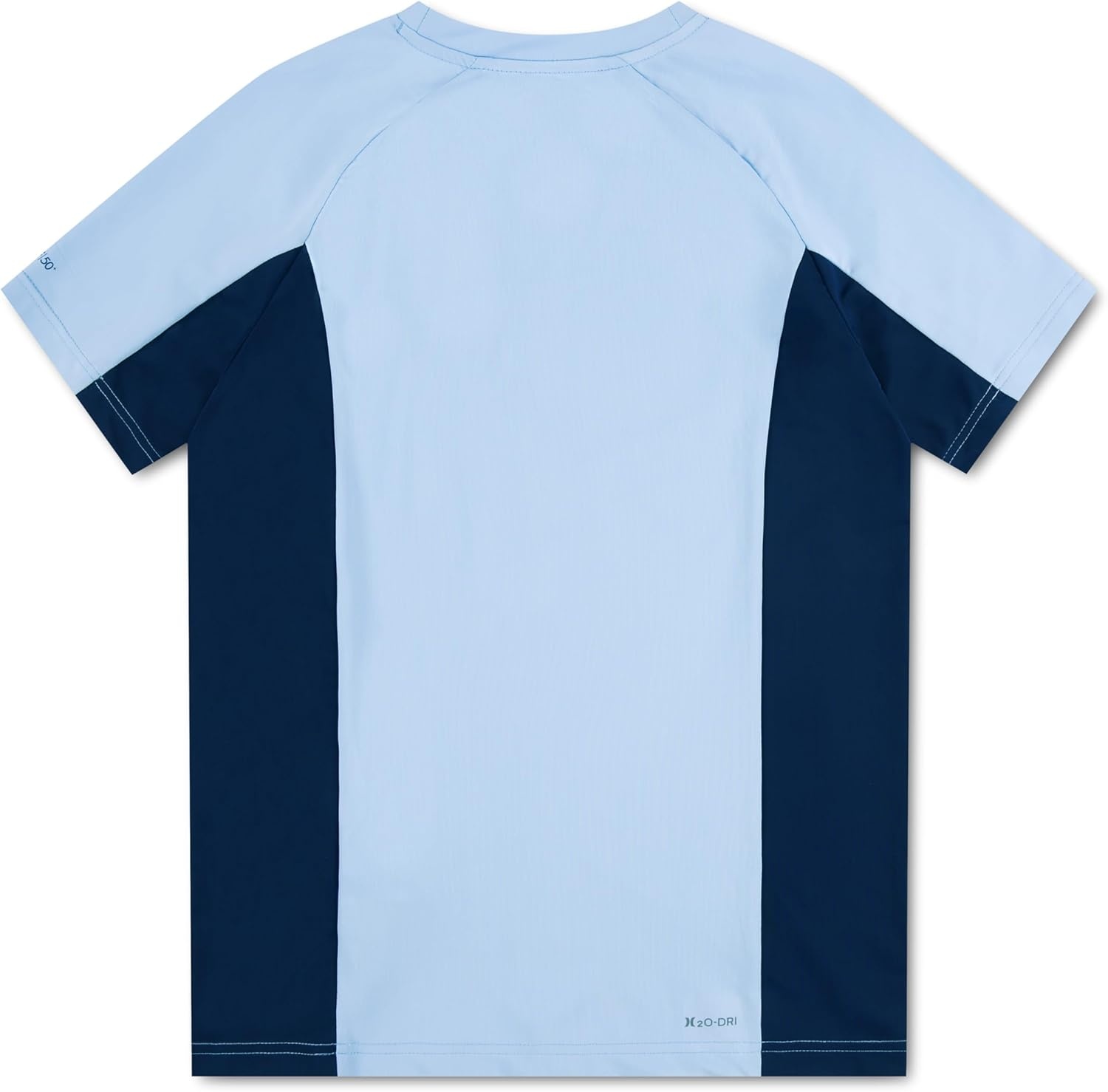 Hurley Boys UPF 50+ Rash Guard Swim Shirt(Blue Dream)