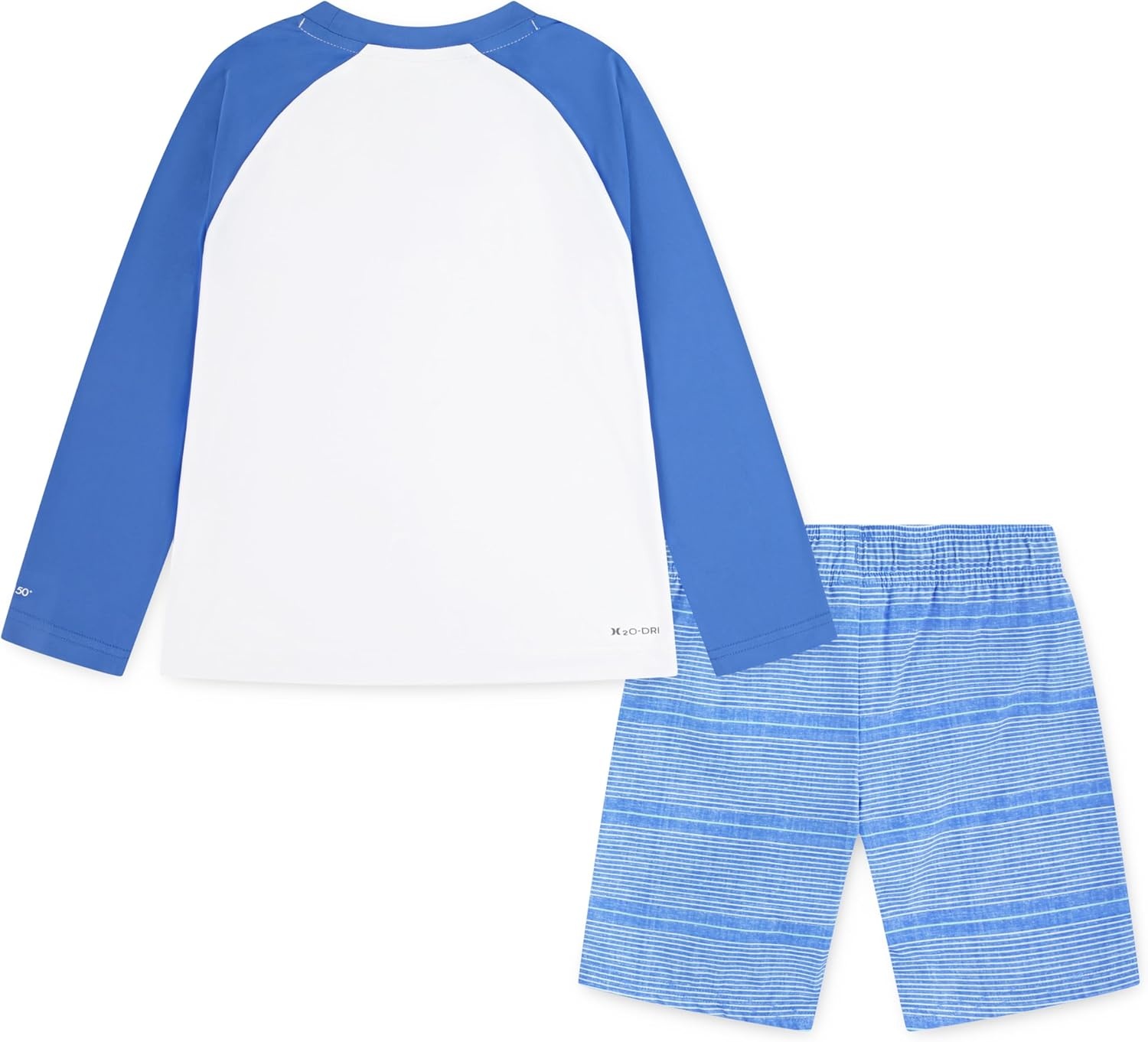 Hurley Boys’ Baby and Toddler Boys’ Swim Suit 2-piece Outfit Set(Fountain Blue)