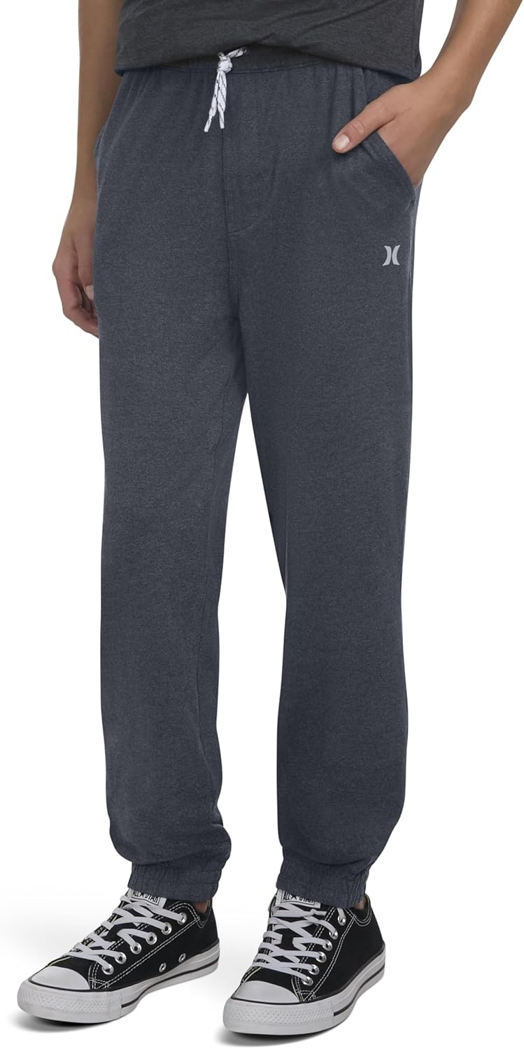 Hurley Boys’ Soft Knit Jogger Pants(Black Heather)