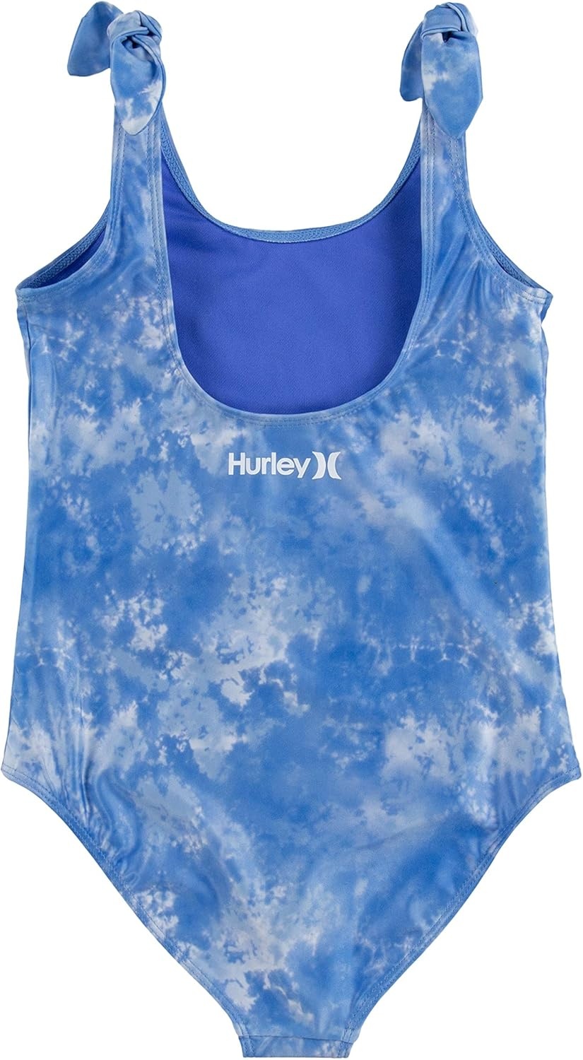 Hurley Girls’ One Piece Swimsuit(Medium Blue)