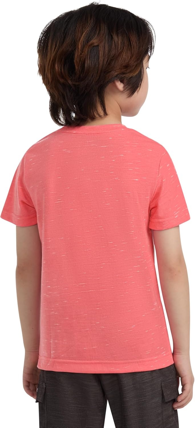 Hurley Boys’ Soft Basic Cloud Slub T-Shirt(Faded Coral)