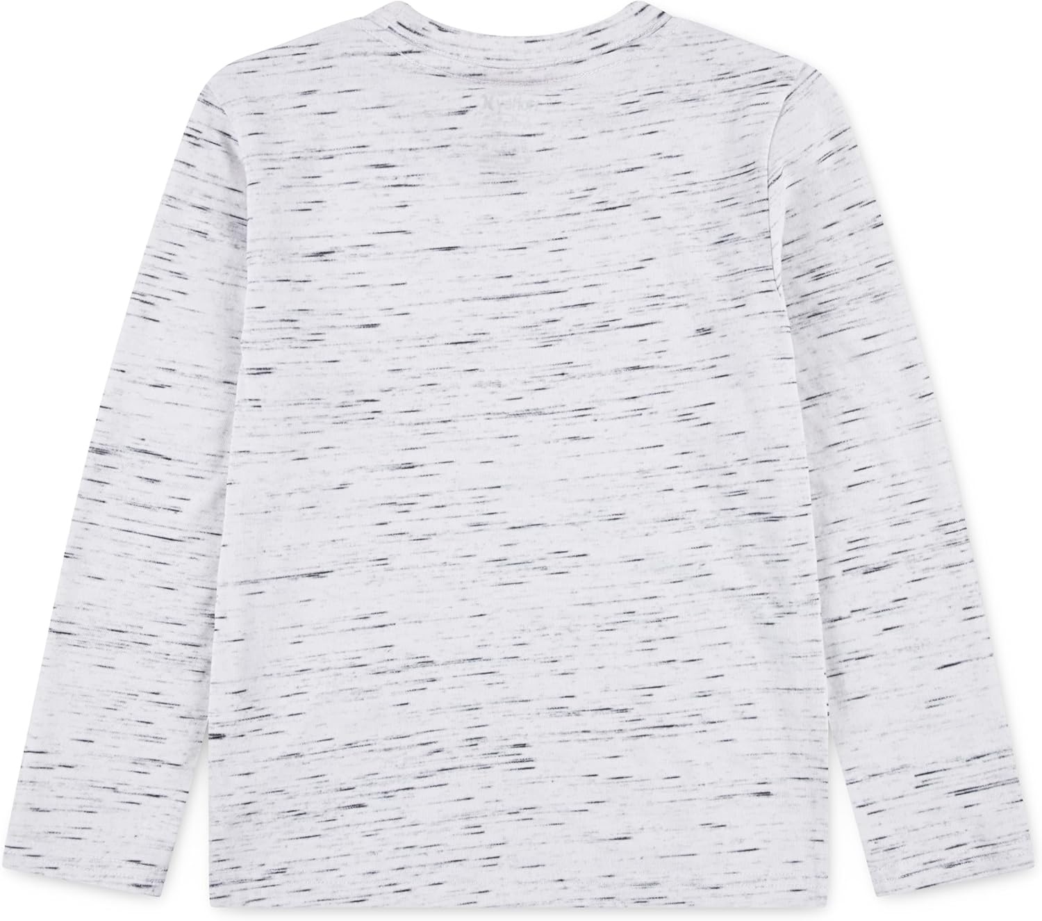 Hurley Boys’ Boys’ Long Sleeve Soft Cloud Slub T-Shirt(Black/White)