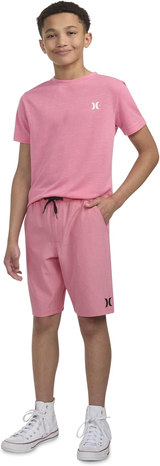 Hurley Boys H20-dri Pull on Shorts(Faded Coral)