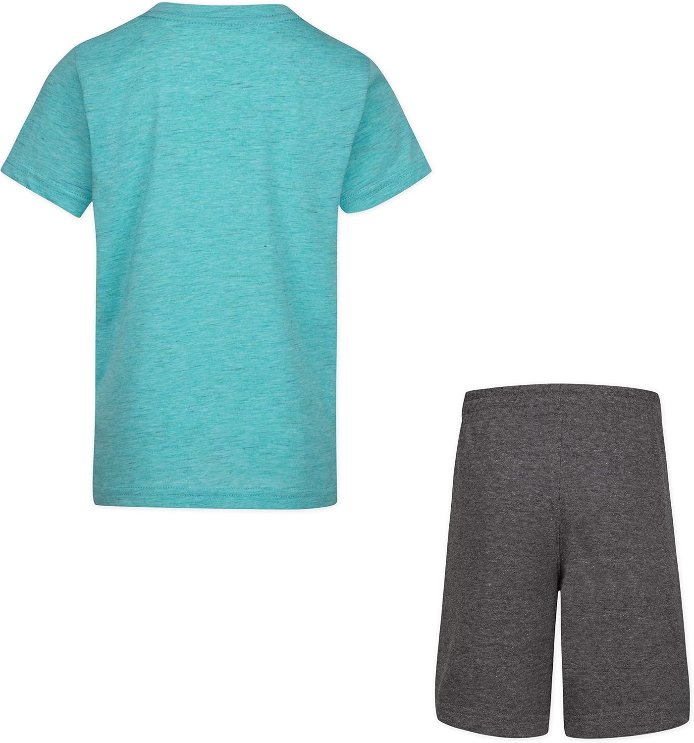 Hurley Baby and Toddler Boys’ Soft Basic Cloud Slub T-Shirt and Shorts 2-Piece Outfit Set(Aurora Green)