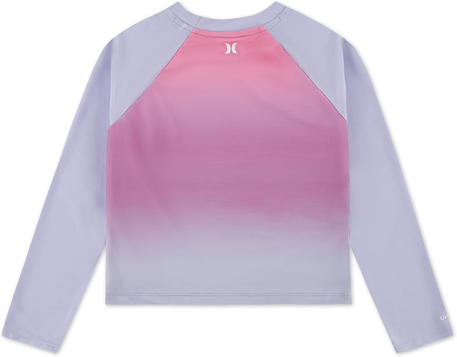 Hurley Girls’ Long Sleeve Rash Guard Shirt(China Rose)