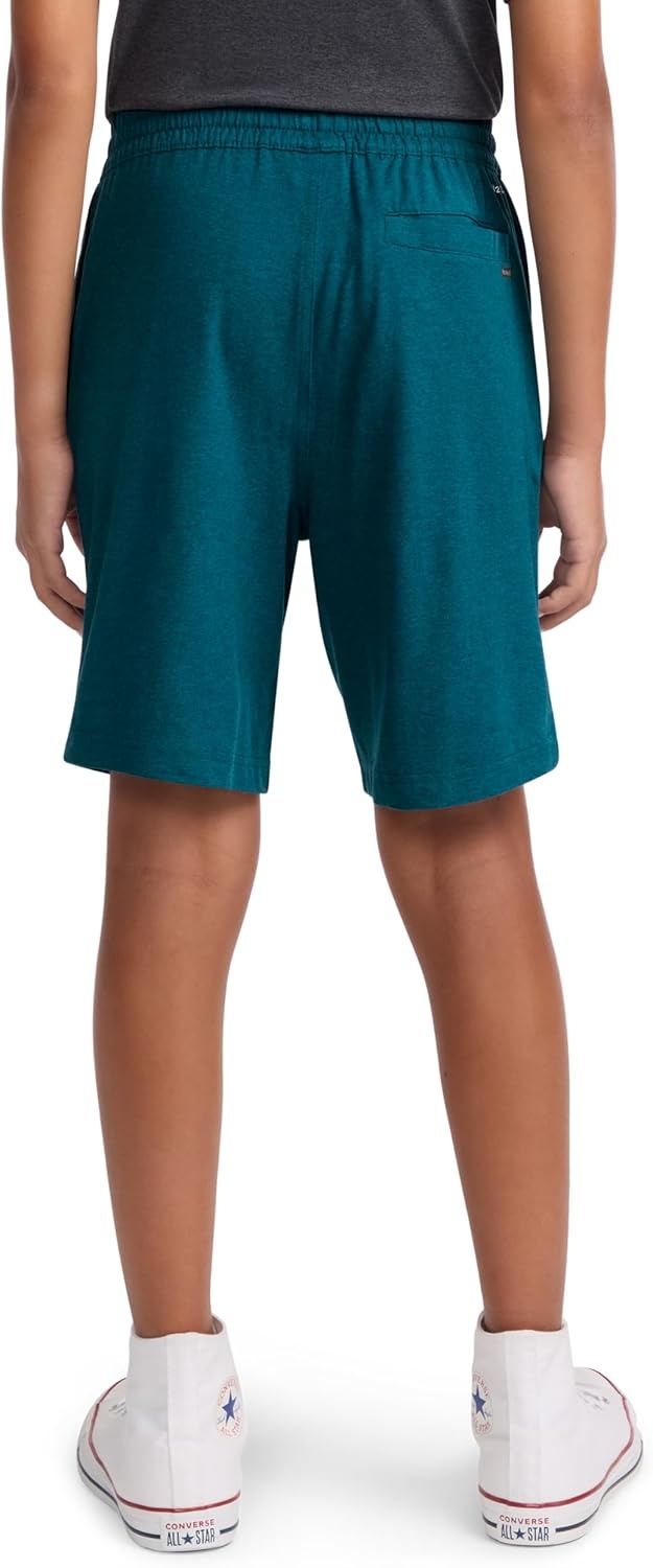 Hurley Boys’ Soft Basic Pull on Shorts(Deepwaters Heather)