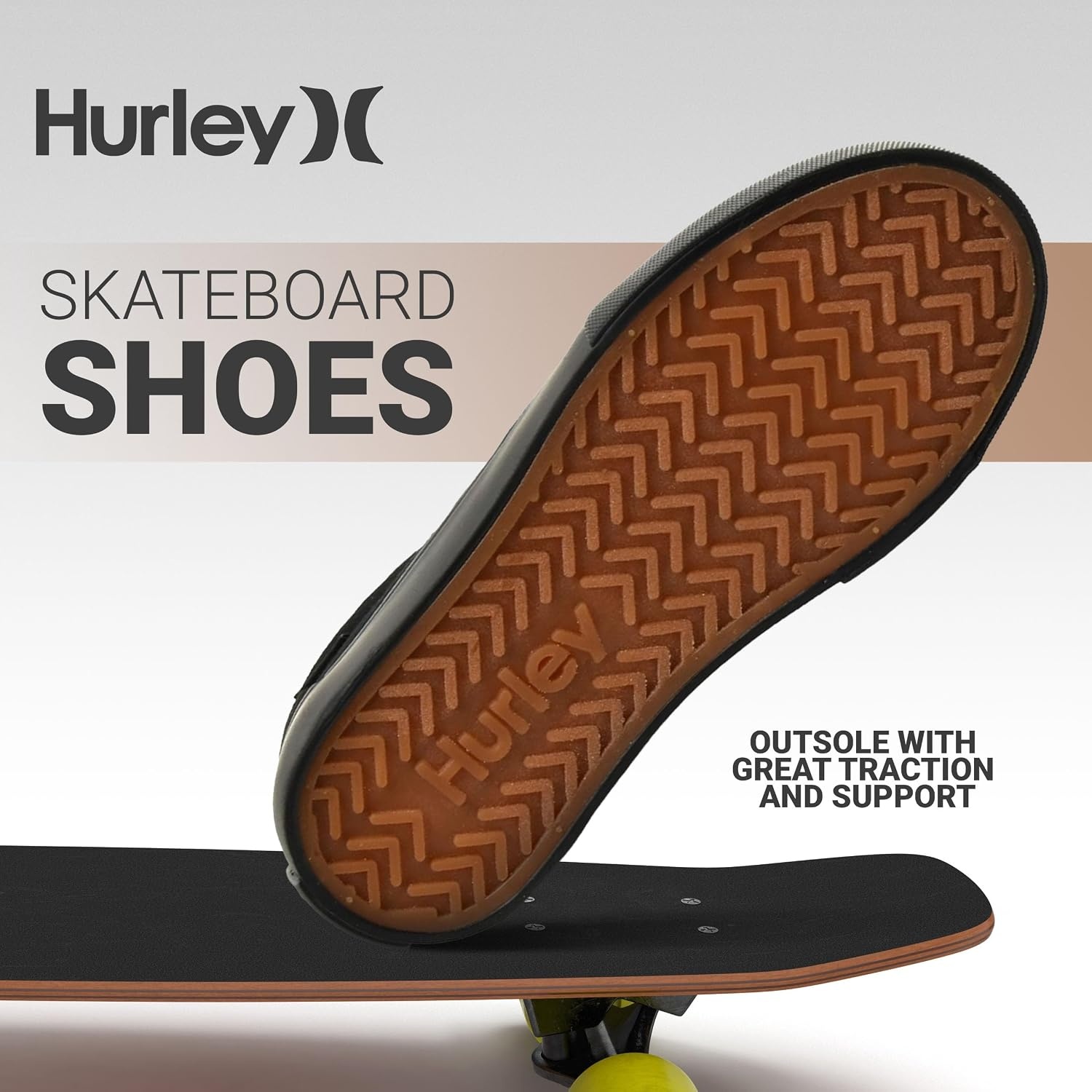 Hurley Boardy Kids Lace Up Canvas Sneakers – Low Cut Skateboarding Shoes for Kids, Sports Shoes for Boys and Girls(Black)