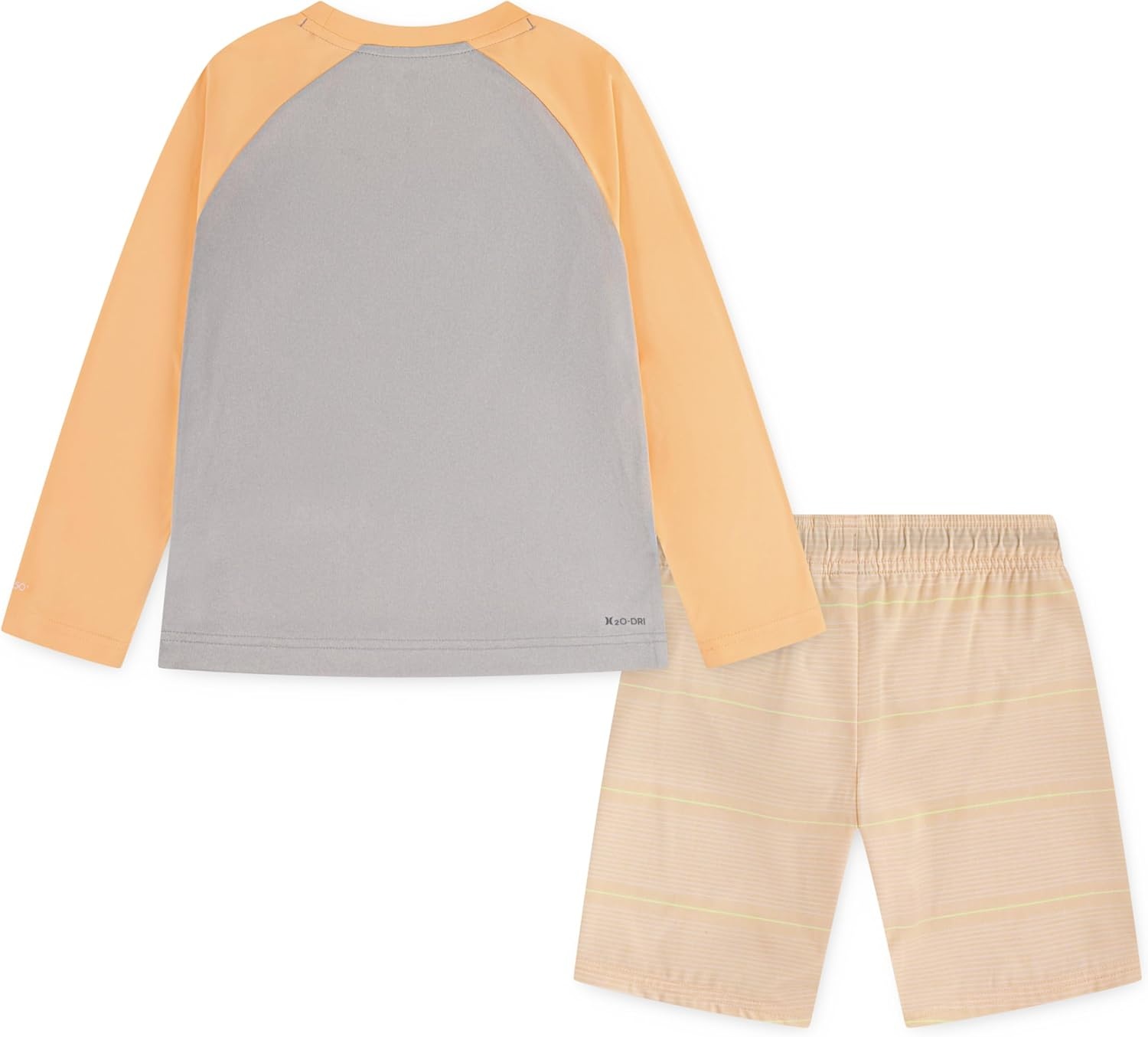 Hurley Boys’ Baby and Toddler Boys’ Swim Suit 2-piece Outfit Set(Faded Mango)