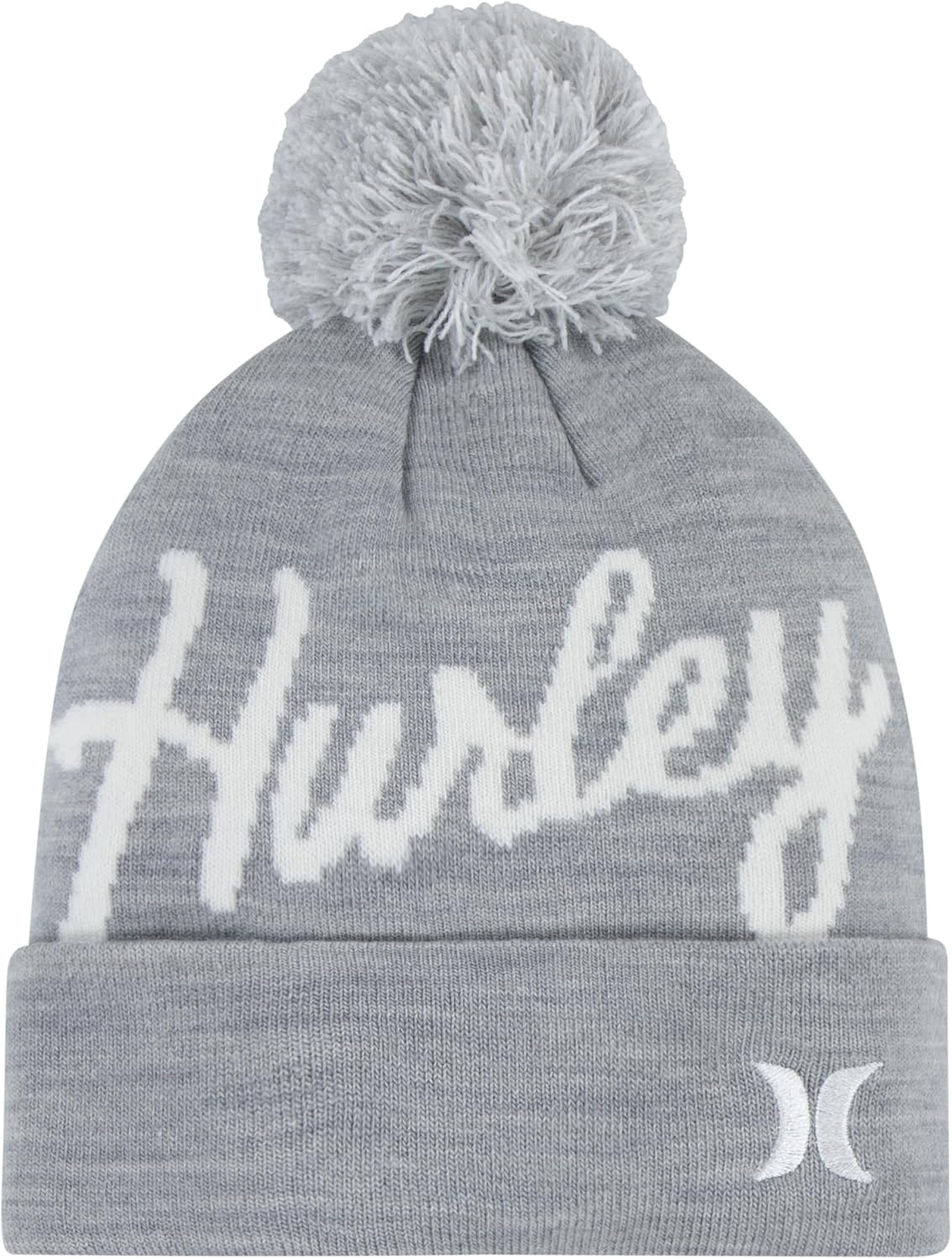 Hurley Kids’ Beanie and Glove Set(Grey Heather/White)
