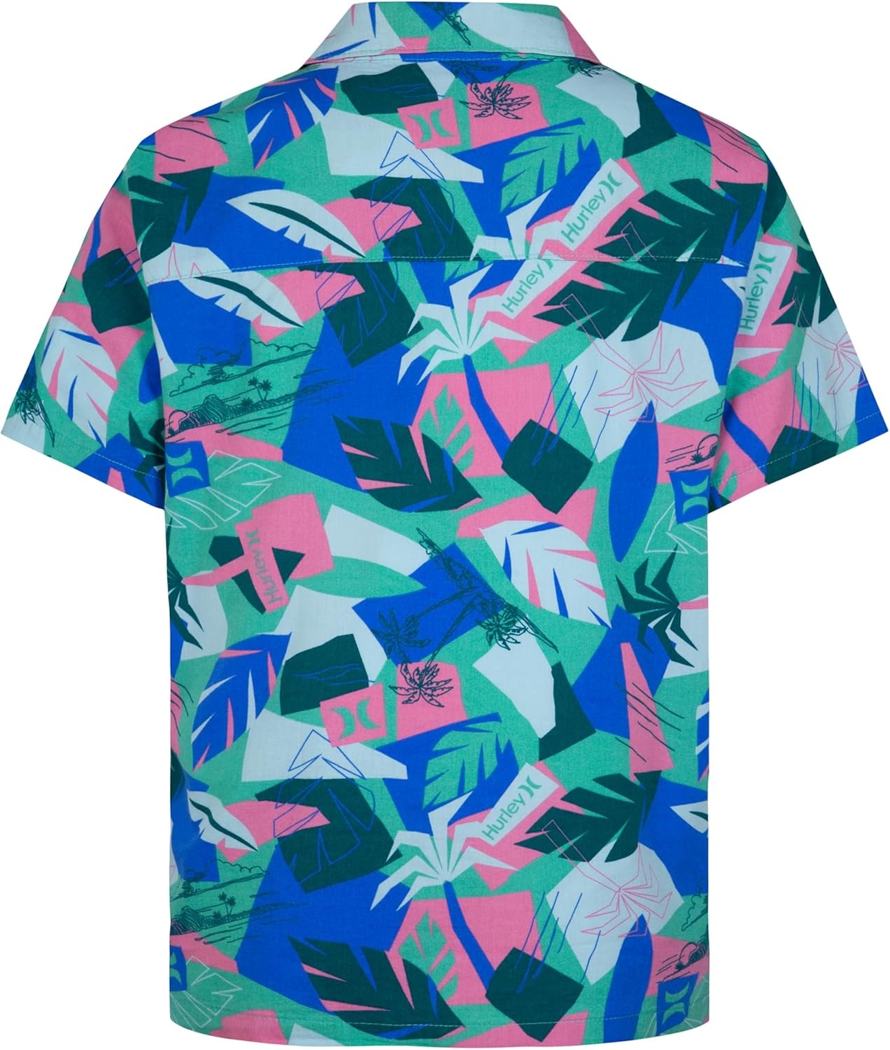 Hurley Boys’ Boys’ Woven Button Down Shirt(Fiji)