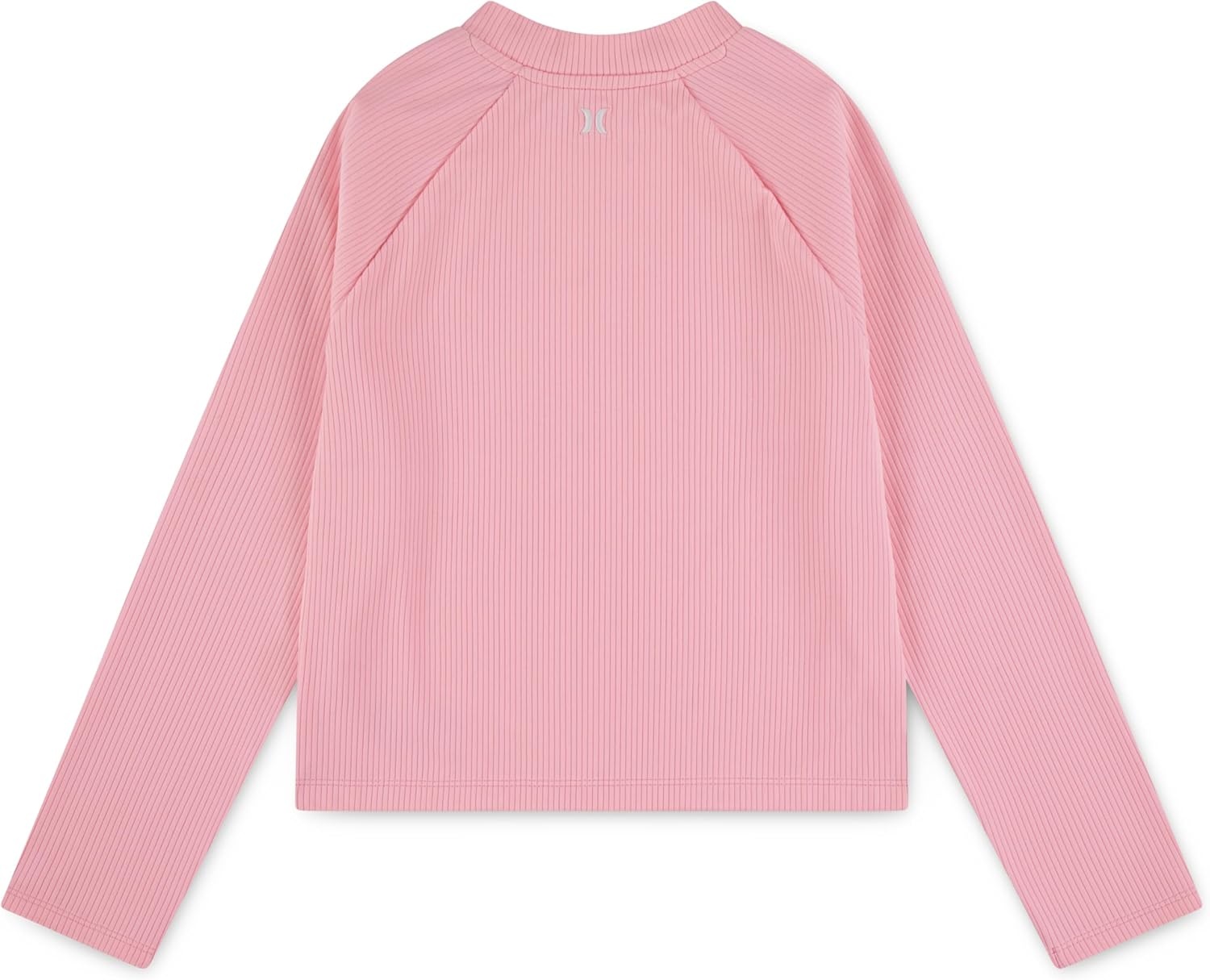 Hurley Girls’ Long Sleeve Rash Guard Shirt(Pink)