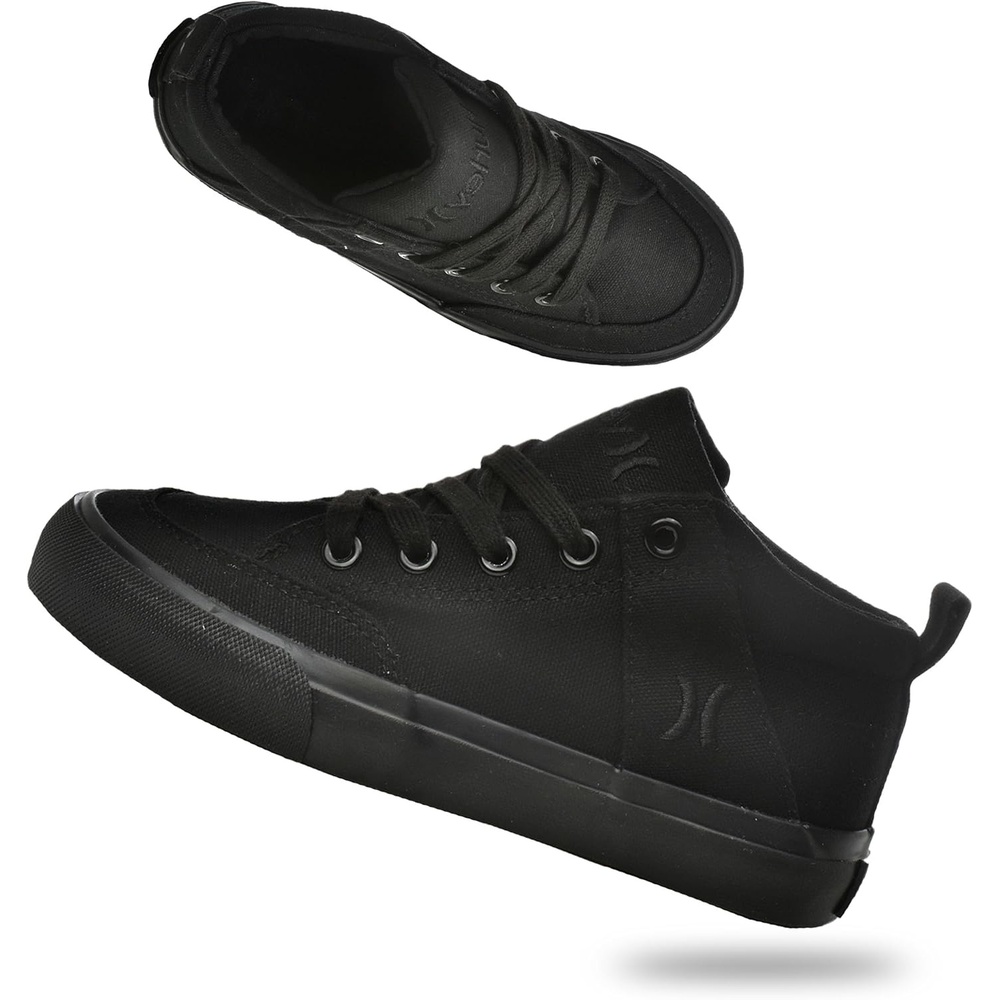 Hurley Roddy Kids High Top Skateboard Sneakers, Sports Shoes for Boys and Girls(Black)