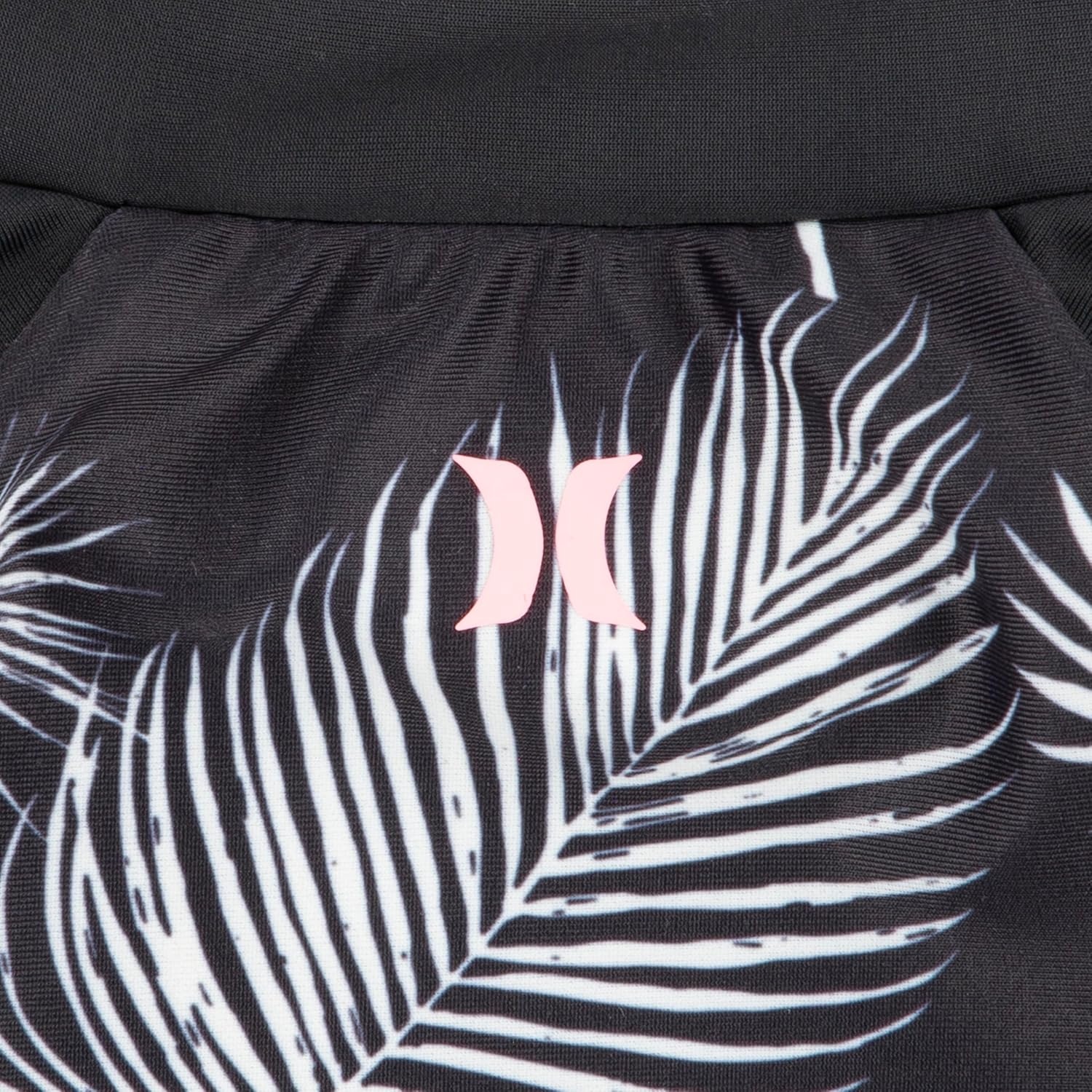 Hurley Girls Two-piece Rashguard Set (Big Kid)(Black/Sail)