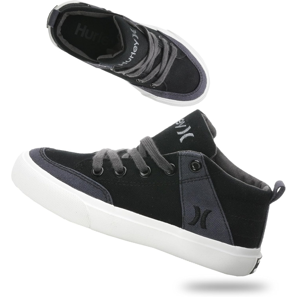 Hurley Roddy Kids High Top Skateboard Sneakers, Sports Shoes for Boys and Girls(Grey)